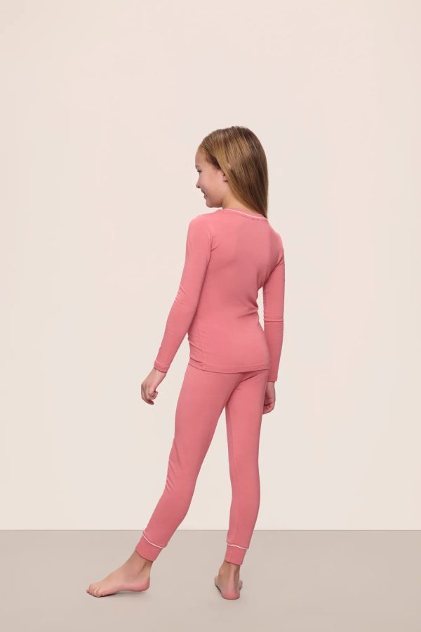 Kids TENCEL™ Modal Unisex Long PJ Set For Sale - Image 3