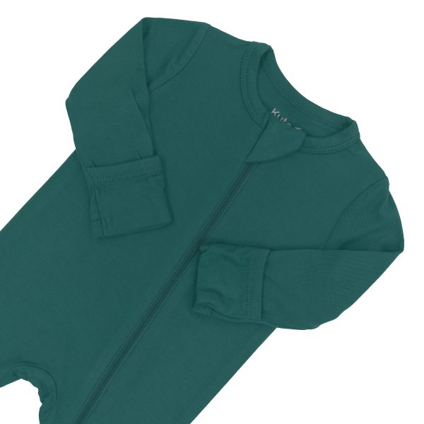 Zippered Footie in Emerald Discount - Image 5